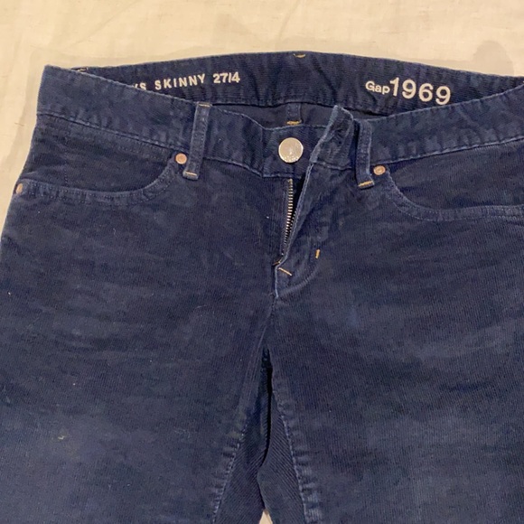GAP navy always skinny corduroys - Picture 2 of 5